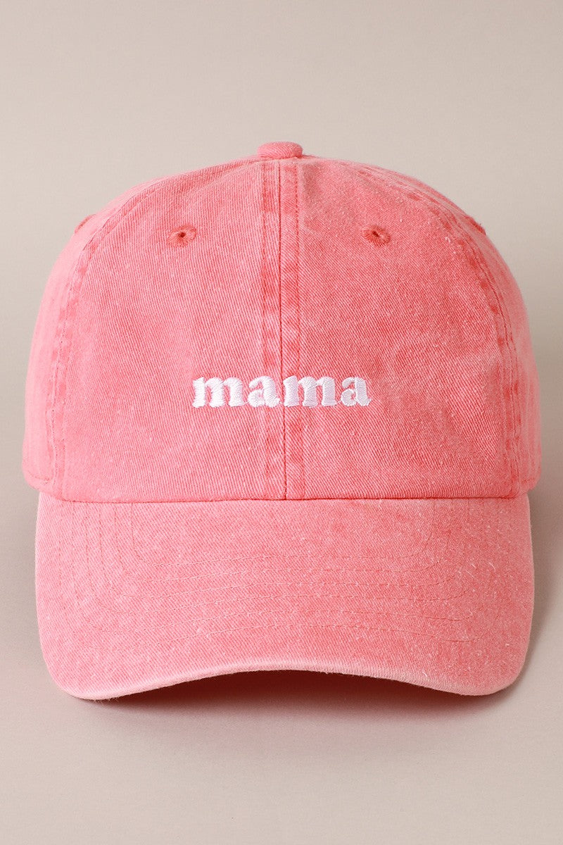mama embroidered baseball hat