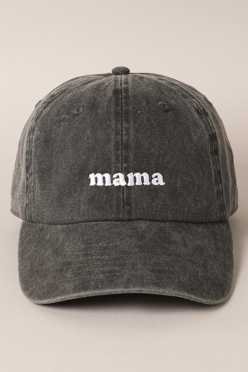 mama embroidered baseball hat