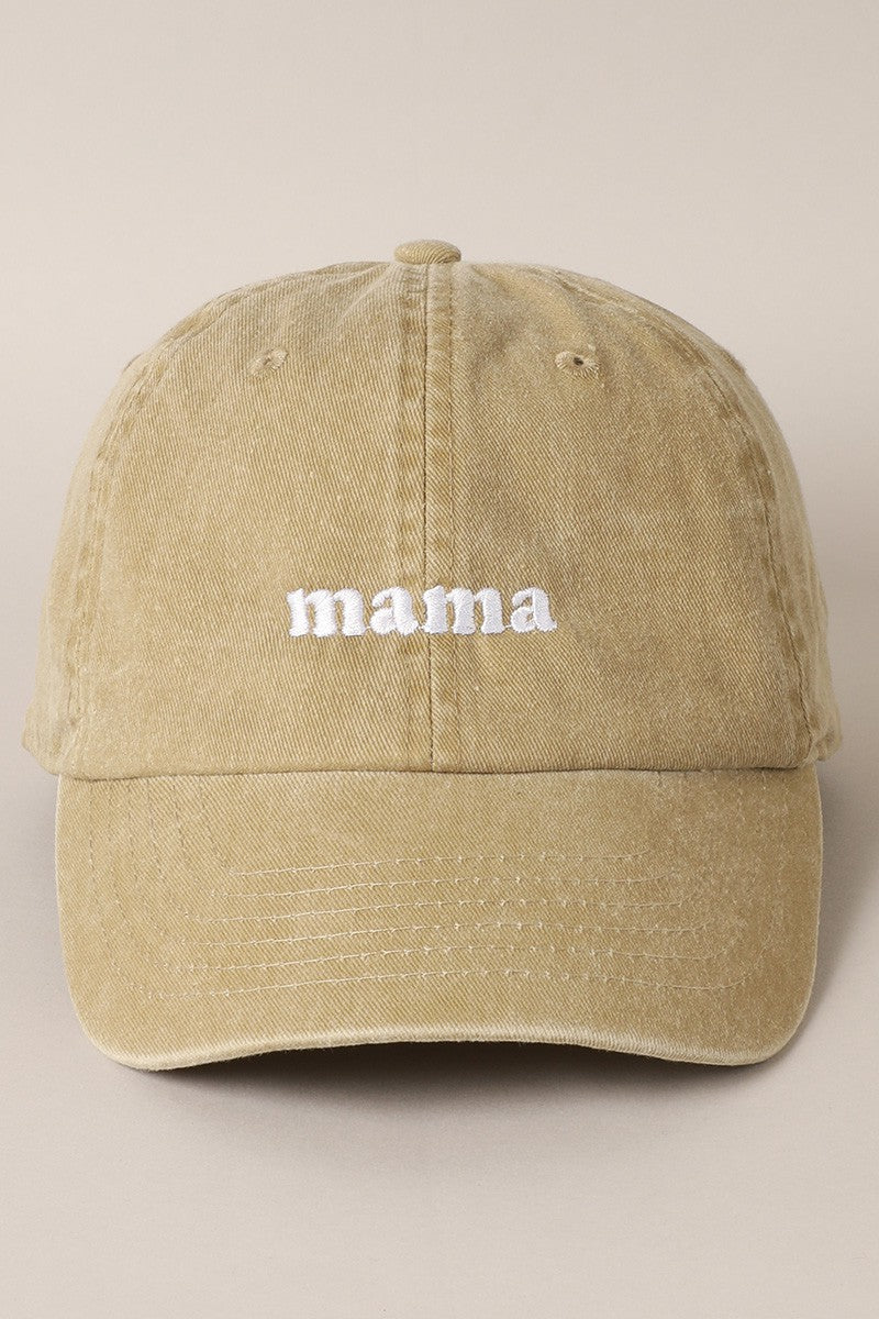 mama embroidered baseball hat