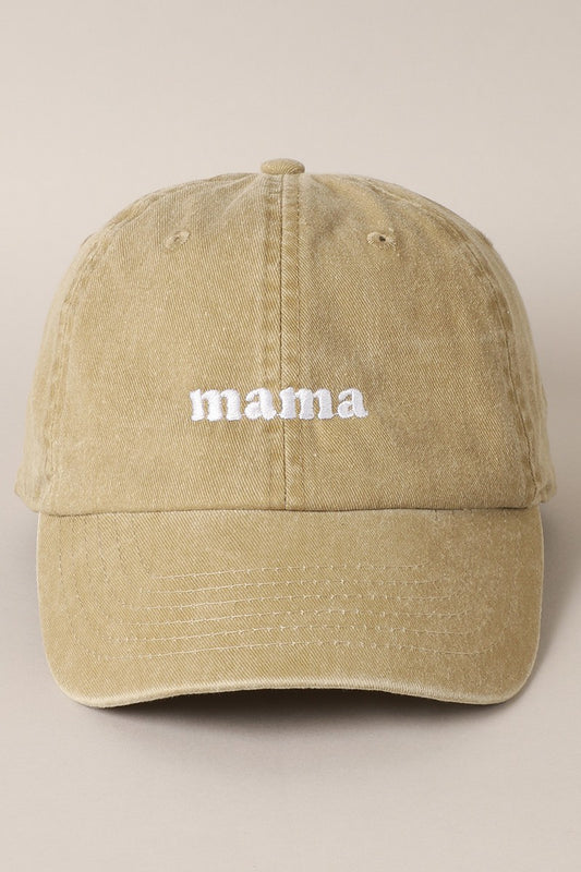 mama embroidered baseball hat